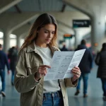 Femme consultant un plan de salle de l'Accor Arena Bercy pour trouver ses places de dernière minute